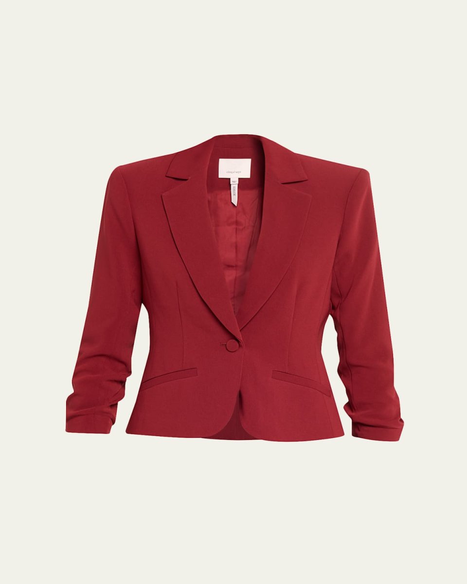 Khloe Petite Cropped 3/4-Sleeve Blazer